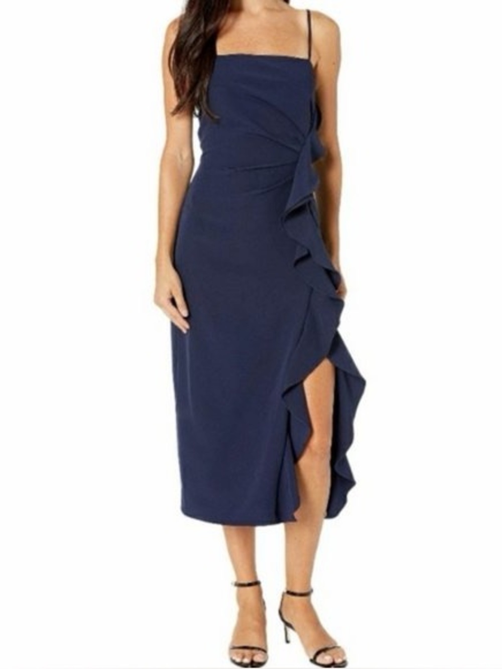 Bardot Carmelle Cocktail Dress Navy 6 revolve perfect condition smoke pet free